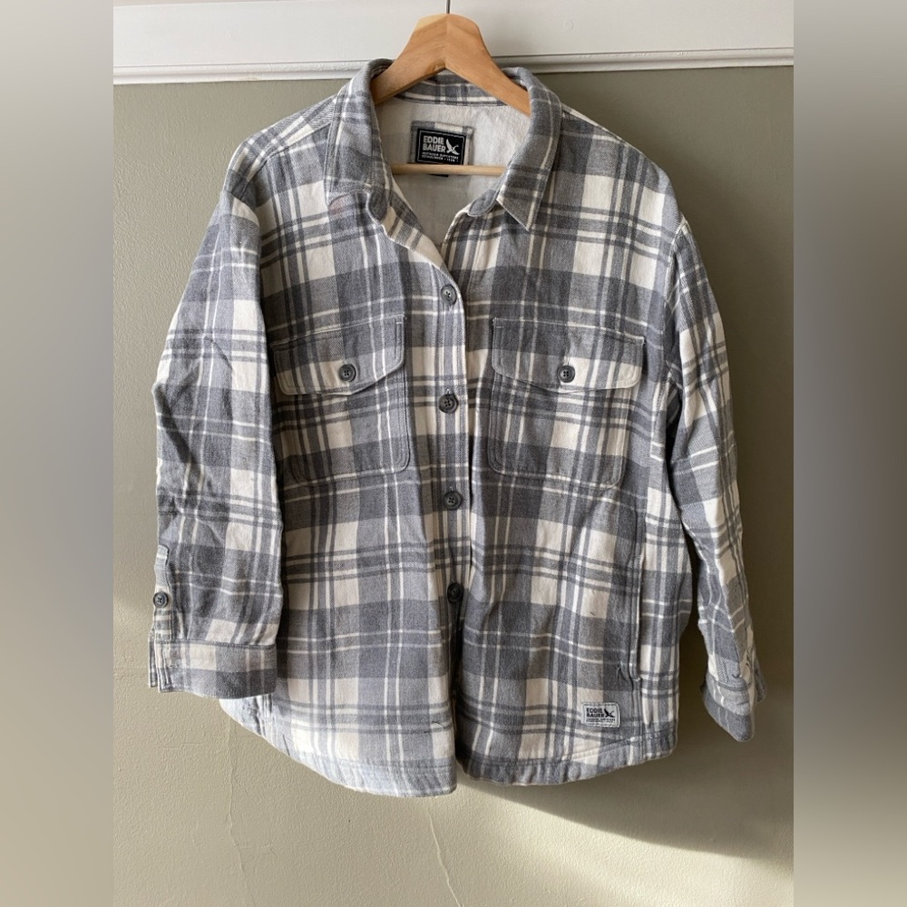 Eddie Bauer women’s flannel “shacket” xxl